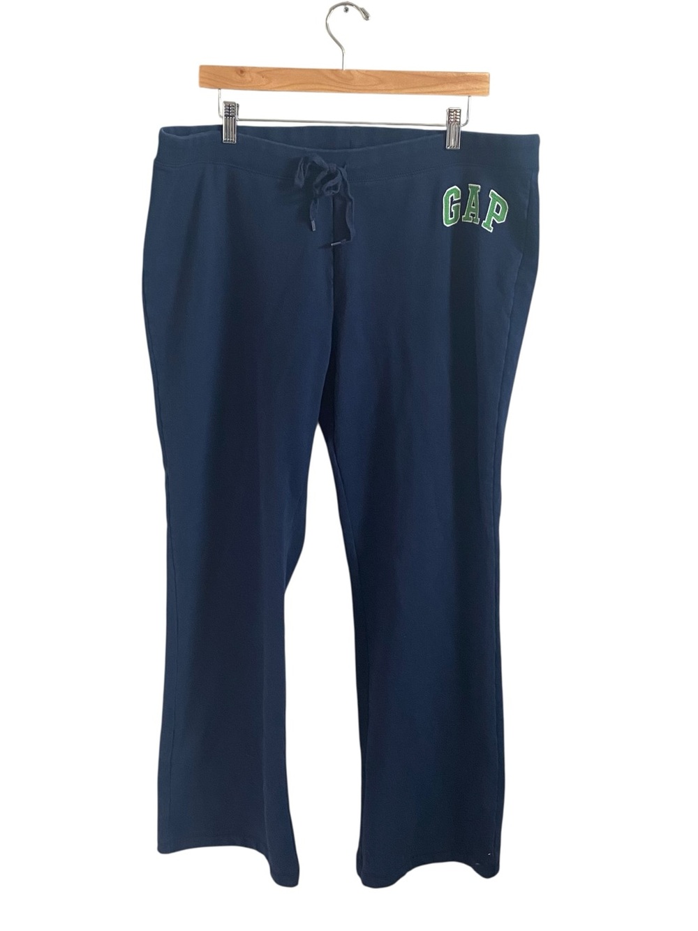 Gap Stretch Y2k 2008 Navy Blue Relaxed Fit Sweat Pants Size XL